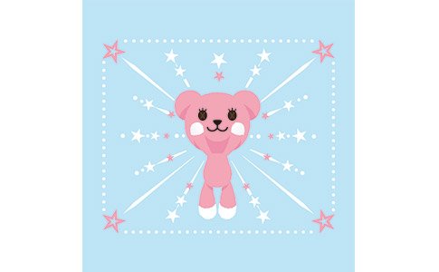 Sony Pink Ribbon完賽好禮 - MOMO熊限定款方巾